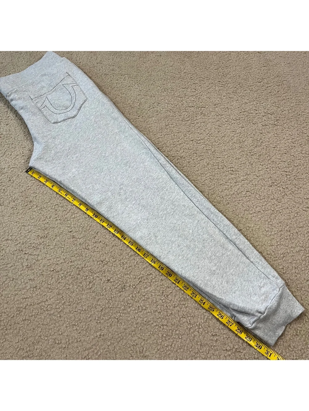 True Religion Mens Jogger Sweatpants Gray Size Large